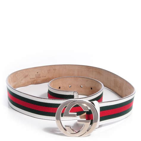 white gucci belt women'|real white gucci belt.